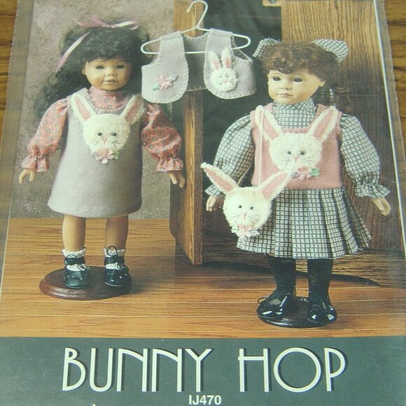 Lot of 3 Indygo Junction 18" doll clothes patterns--unused - Picture 2 of 4